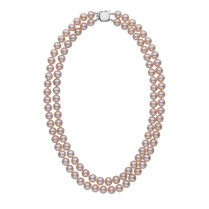 Must-Have Jewelry At Unbelievable Discounts 7.5-8.0 mm Double Strand AA+ Lavender Freshwater Pearl Necklace Must-Have Jewelry At Unbelievable Discounts 7.5-8.0 mm Double Strand AA+ Lavender Freshwater Pearl Necklace