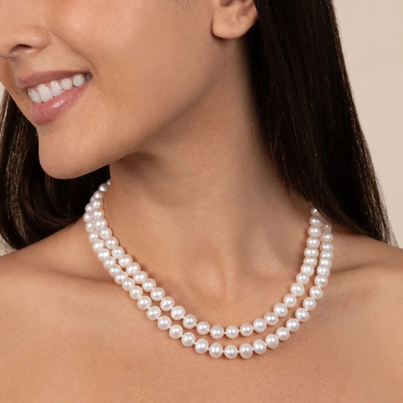 Limited-Time Jewelry Sale – Don't Miss These Deals 7.5-8.0 mm Double Strand AA+ White Freshwater Pearl Necklace Limited-Time Jewelry Sale – Don't Miss These Deals 7.5-8.0 mm Double Strand AA+ White Freshwater Pearl Necklace