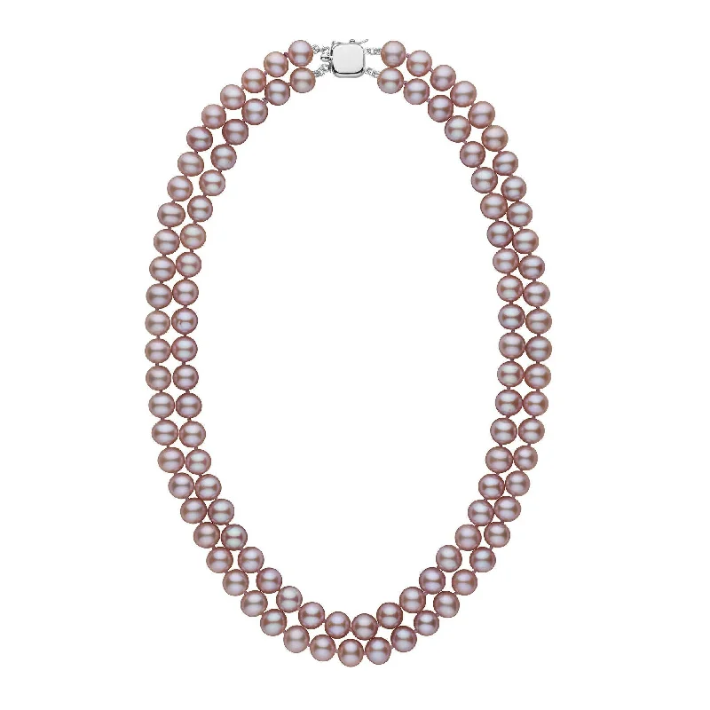 Exclusive Jewelry Sale Event – Shop Now 7.5-8.0 mm Double Strand AAA Lavender Freshwater Pearl Necklace Exclusive Jewelry Sale Event – Shop Now 7.5-8.0 mm Double Strand AAA Lavender Freshwater Pearl Necklace