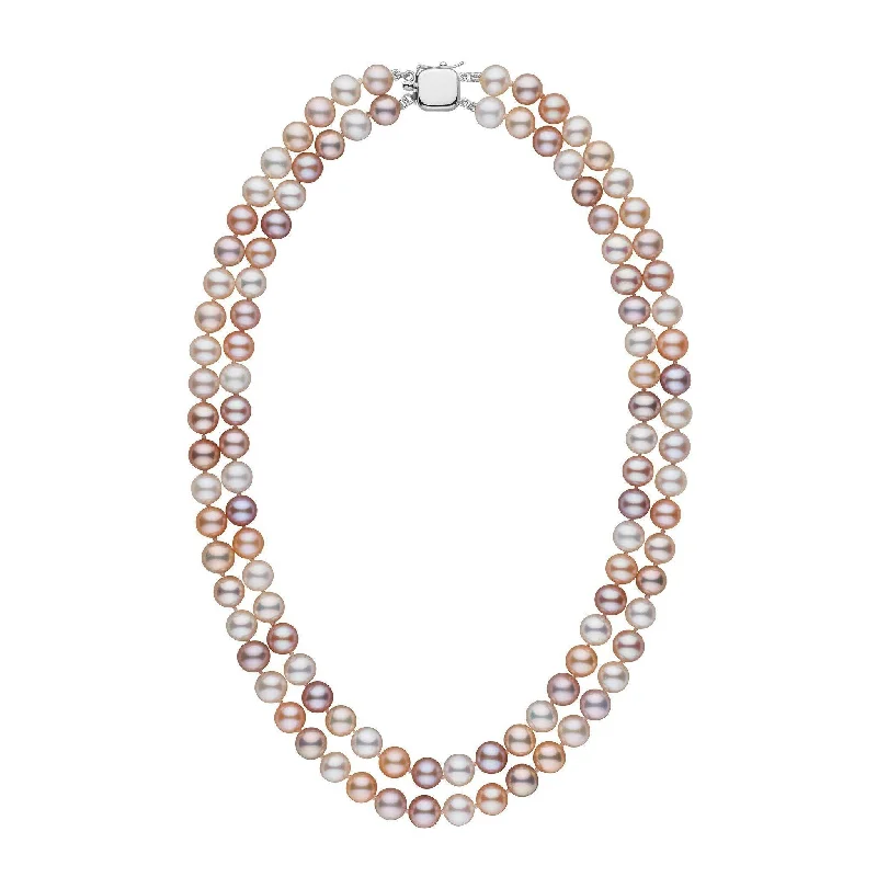 Unique Jewelry For Less – Shop The Sale Now 7.5-8.0 mm Double Strand AAA Multicolor Freshwater Pearl Necklace Unique Jewelry For Less – Shop The Sale Now 7.5-8.0 mm Double Strand AAA Multicolor Freshwater Pearl Necklace