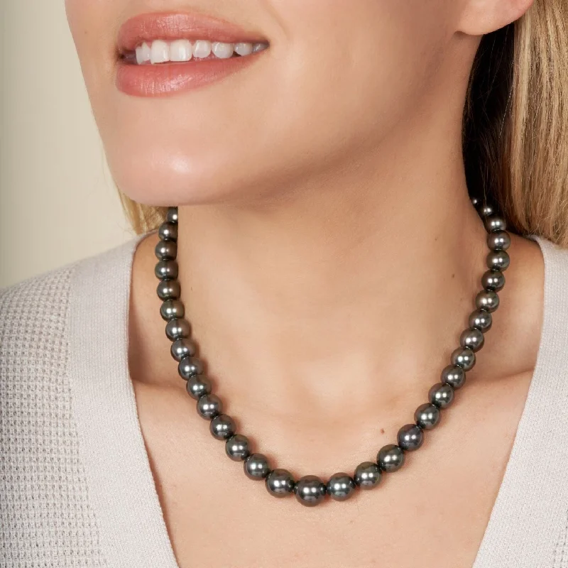 Shop Modern Jewelry Collections With Exclusive Discounts 8.2-11.6 mm AAA Tahitian Round Pearl Necklace Shop Modern Jewelry Collections With Exclusive Discounts 8.2-11.6 mm AAA Tahitian Round Pearl Necklace