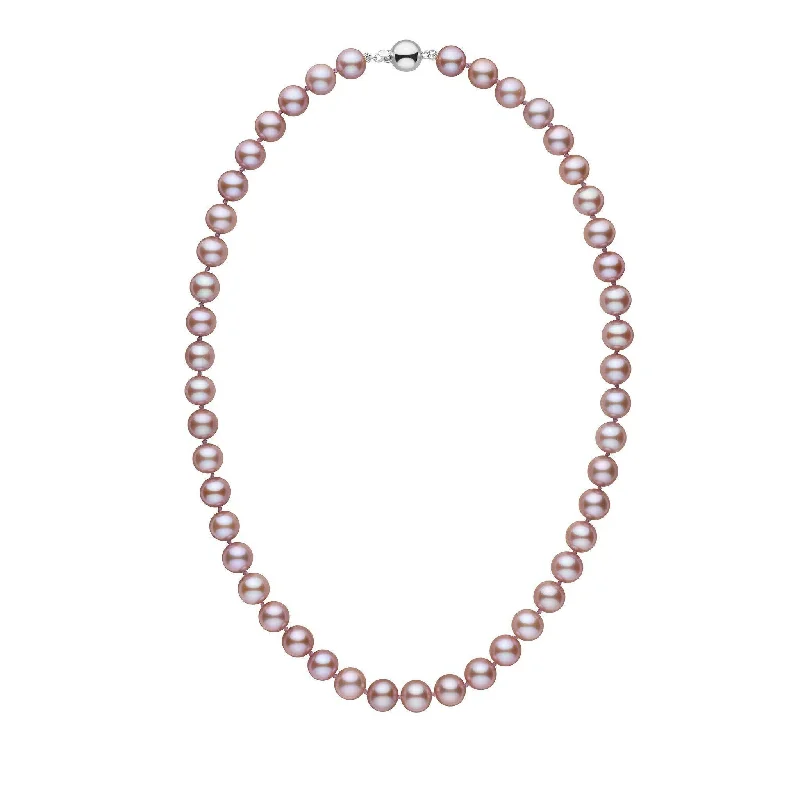 Premium Jewelry Now Available At Special Discounts 8.5-9.0 mm 18 Inch AAA Lavender Freshwater Pearl Necklace
