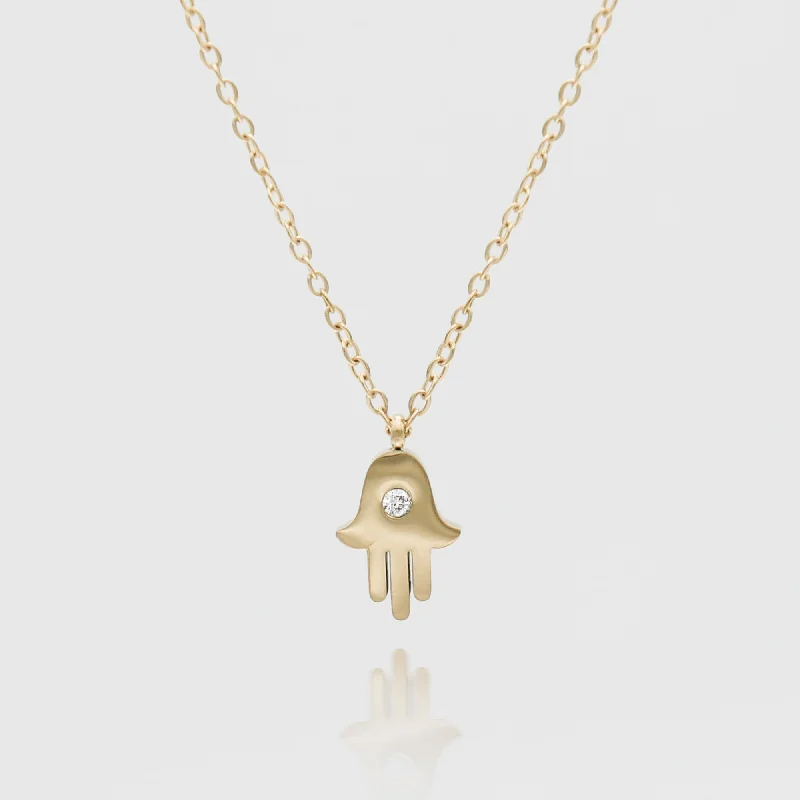 Adjustable Charm Bracelets For A Perfect Fit Amalie Hand of Hamsa Necklace