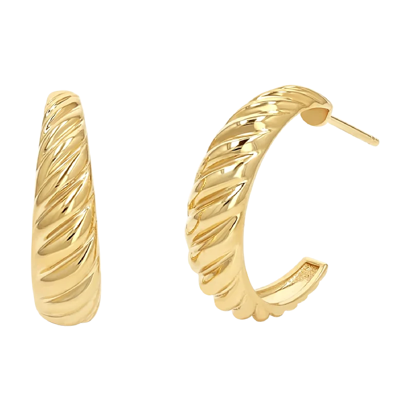 Limited-Time Jewelry Discounts – Shine Without The Splurge Celine Croissant Hoop Earrings Limited-Time Jewelry Discounts – Shine Without The Splurge Celine Croissant Hoop Earrings