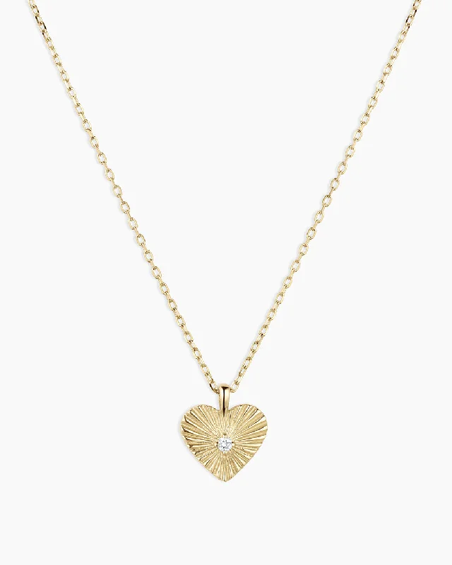 Dainty Floral Jewelry For Feminine Elegance Diamond Vintage Heart Necklace