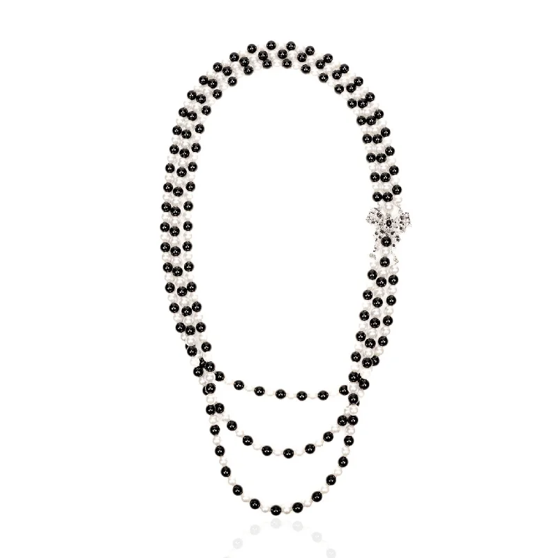 Jewelry Sale Alert – Shop Timeless Elegance Today Diamonique Long Pearl Dress Chain - B/W Jewelry Sale Alert – Shop Timeless Elegance Today Diamonique Long Pearl Dress Chain - B/W