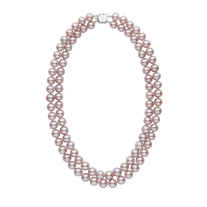 Handcrafted Beauty At Affordable Prices Double Strand 8.5-9.0 mm AA+ Lavender Freshwater Pearl Necklace Handcrafted Beauty At Affordable Prices Double Strand 8.5-9.0 mm AA+ Lavender Freshwater Pearl Necklace