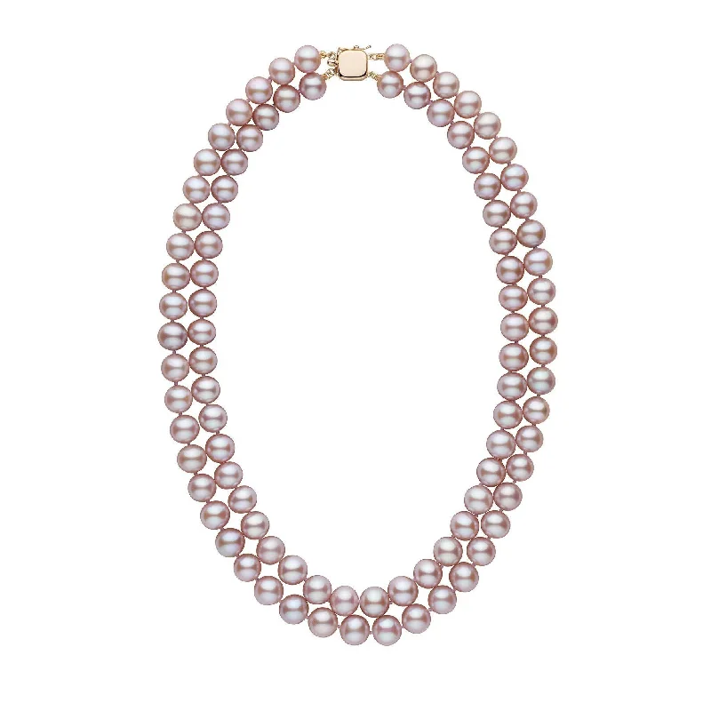 Flash Sale On Stunning Jewelry – Limited Stock Available Double Strand 8.5-9.0 mm AAA Lavender Freshwater Pearl Necklace Flash Sale On Stunning Jewelry – Limited Stock Available Double Strand 8.5-9.0 mm AAA Lavender Freshwater Pearl Necklace