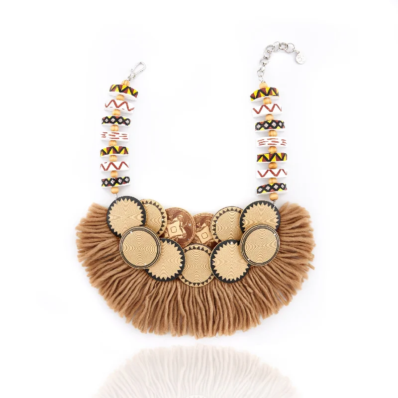 Best Jewelry Sale – Shop Exclusive Designs Now Guelah Wooden Bib - Natural