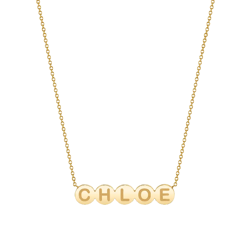 Breathtaking Jewelry, Breathtaking Prices Kids Bubble Round Engravable Necklace