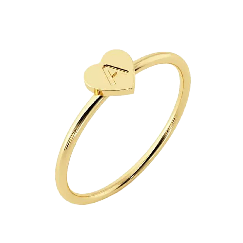 Exclusive Jewelry Sale – Shine For Less Kids Initial Heart Ring