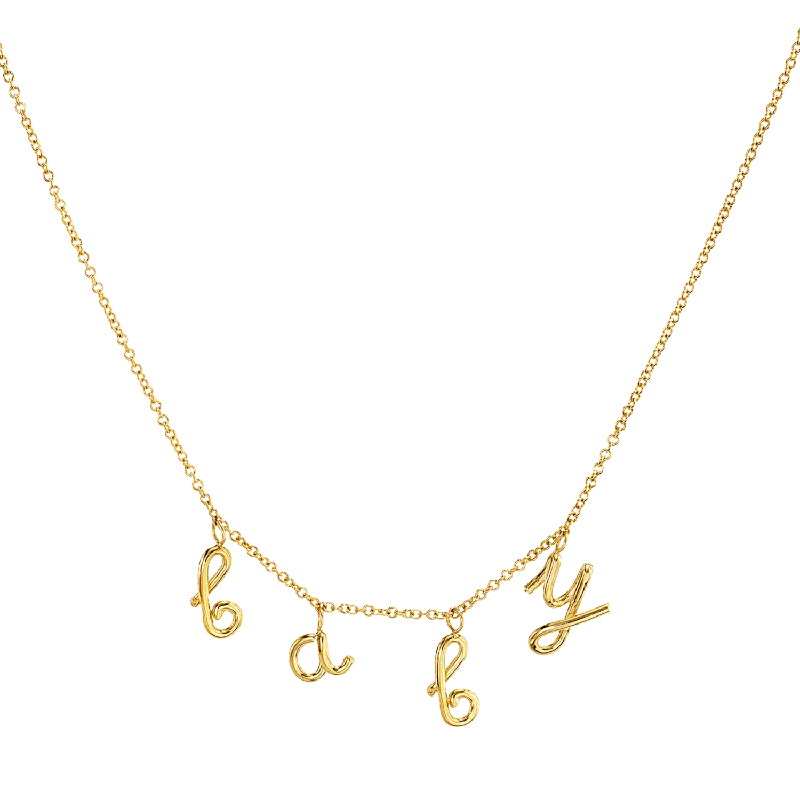 Shop Fine Jewelry With Amazing Deals Kids Mini Letter Baby Necklace