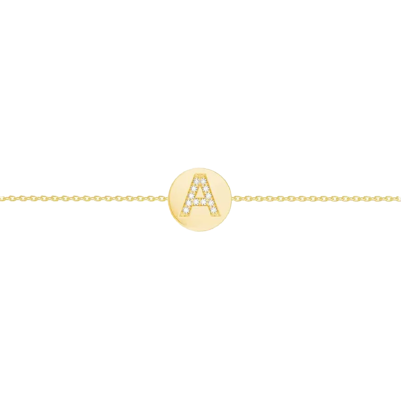 Sparkle In Style With Our Best Jewelry Deals Kids Diamond Initial Coin Bracelet