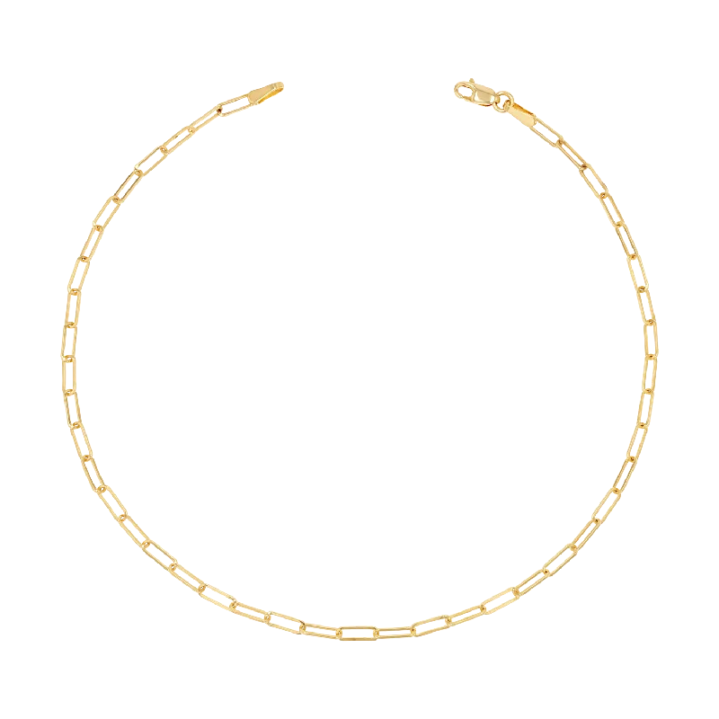 Dazzle In Elegance With Our Biggest Jewelry Sale Dainty Paper Clip Anklet