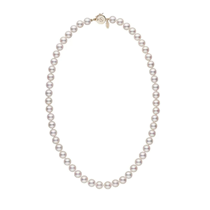 Limited Stock On Premium Jewelry At Low Prices Personalized 18 Inch 7.5-8.0 mm Hanadama Akoya Pearl Circle Clasp Necklace Limited Stock On Premium Jewelry At Low Prices Personalized 18 Inch 7.5-8.0 mm Hanadama Akoya Pearl Circle Clasp Necklace