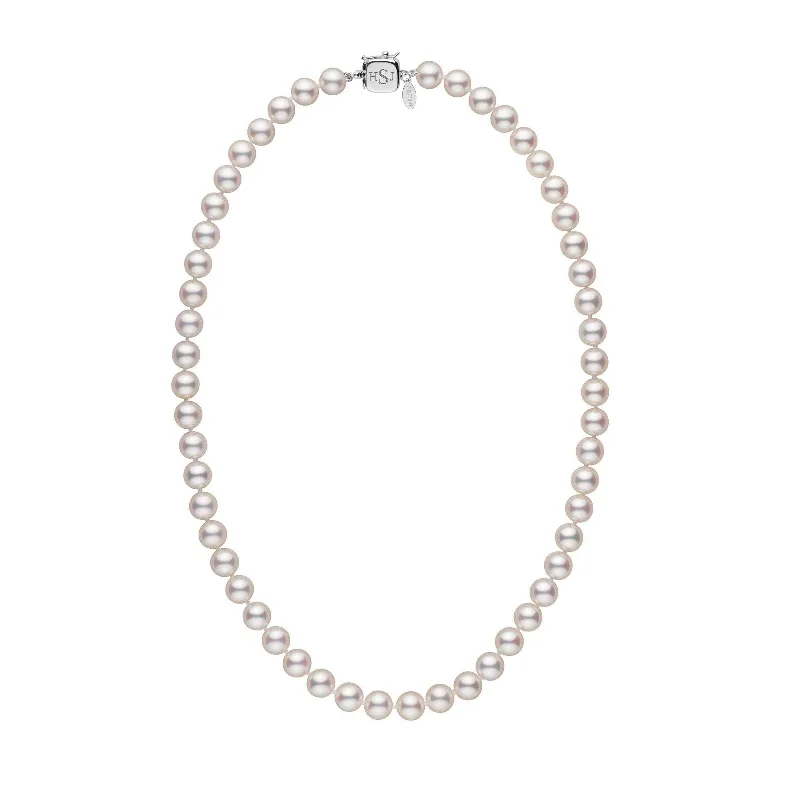 Personalized Jewelry At Special Discount Rates Personalized 18 Inch 7.5-8.0 mm Hanadama Akoya Pearl Square Clasp Necklace Personalized Jewelry At Special Discount Rates Personalized 18 Inch 7.5-8.0 mm Hanadama Akoya Pearl Square Clasp Necklace