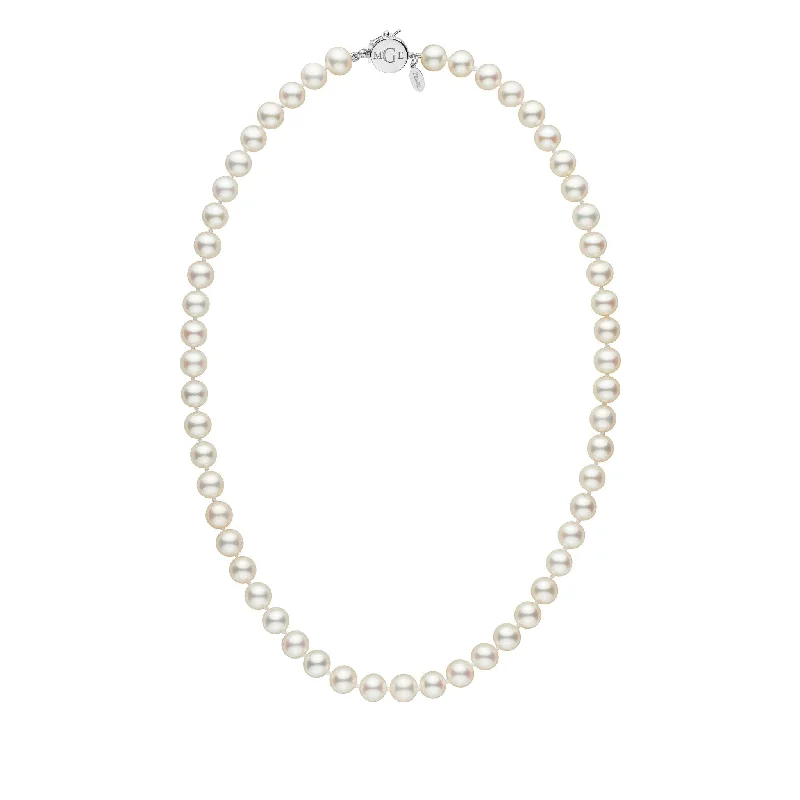 Trendy Minimalist Jewelry For Everyday Wear Personalized 18 Inch 7.5-8.0 mm White Freshadama Freshwater Pearl Circle Clasp Necklace Trendy Minimalist Jewelry For Everyday Wear Personalized 18 Inch 7.5-8.0 mm White Freshadama Freshwater Pearl Circle Clasp Necklace