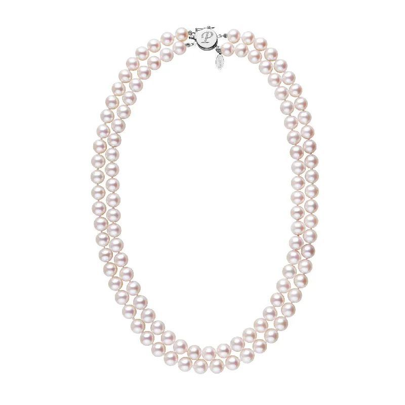 Shop Dazzling Jewelry With Special Promotional Discounts Personalized 7.5-8.0 mm White Freshadama Freshwater Pearl Double Strand Circle Clasp Necklace Shop Dazzling Jewelry With Special Promotional Discounts Personalized 7.5-8.0 mm White Freshadama Freshwater Pearl Double Strand Circle Clasp Necklace