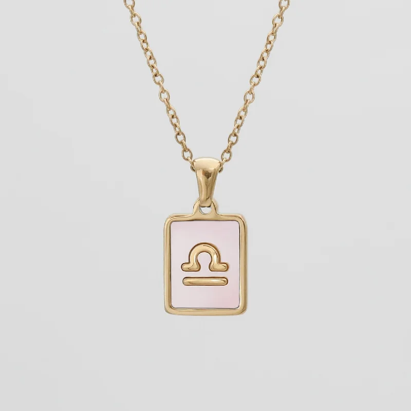 Flash Sale On Elegant Jewelry – Don't Miss Out Pink Zodiac Symbol Necklace