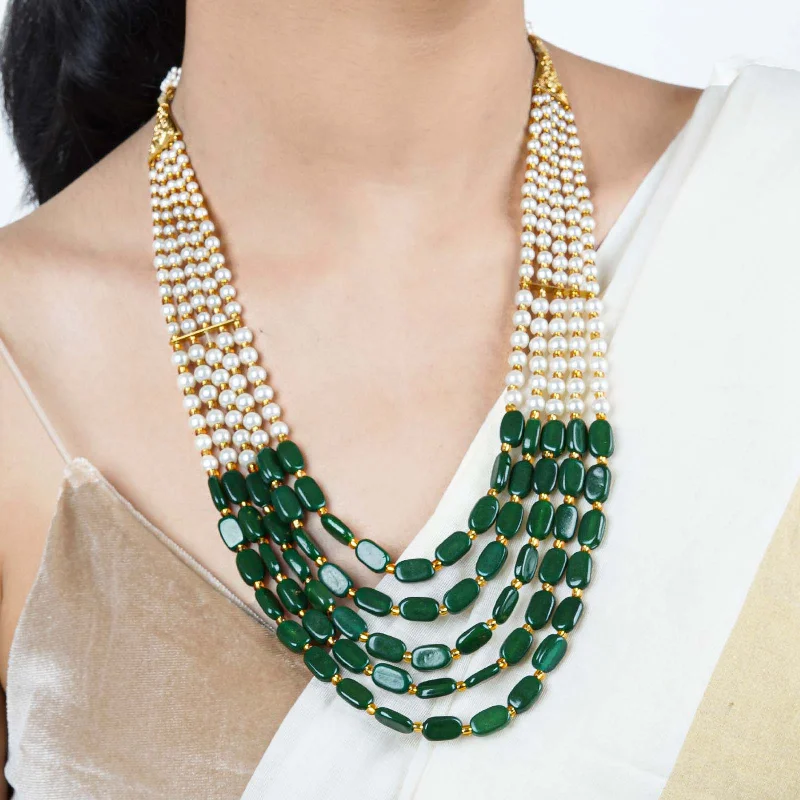 The Perfect Accessory For Less – Jewelry Sale Live Teejh Aarushi Green Bead And Pearl Necklace The Perfect Accessory For Less – Jewelry Sale Live Teejh Aarushi Green Bead And Pearl Necklace