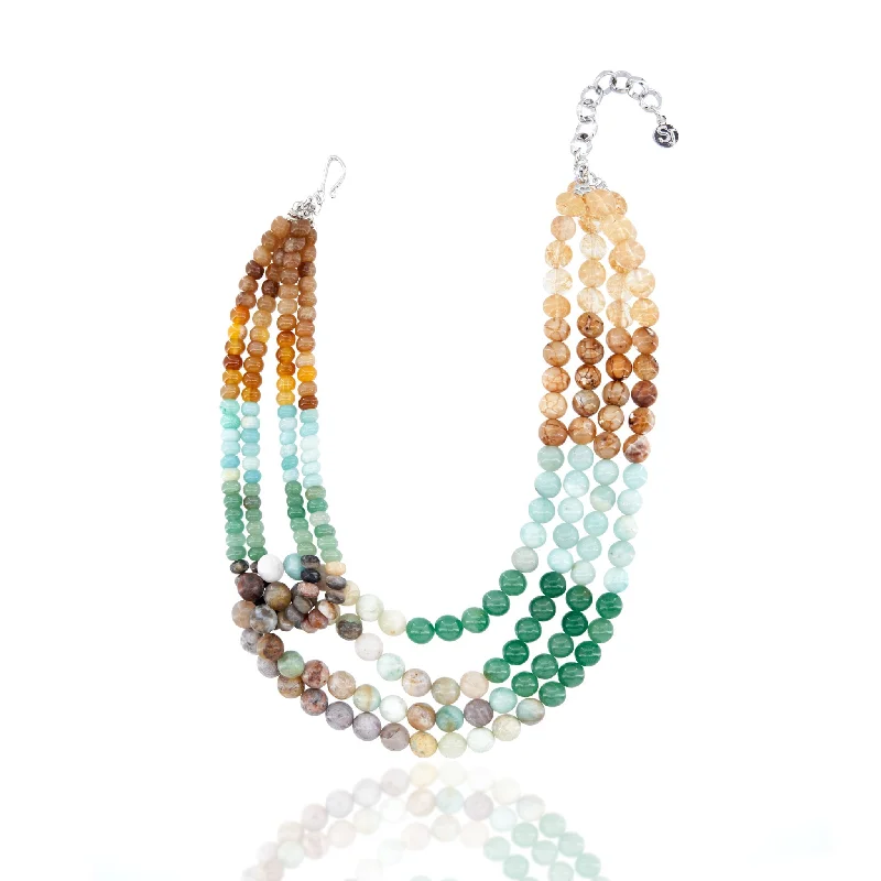 Shop Dazzling Jewelry With Special Promotional Discounts Tezra Necklace - Amazonite Melody
