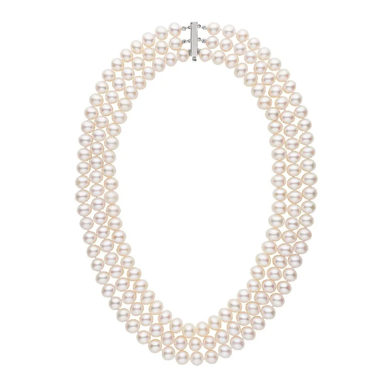 Special Sale On Handcrafted Jewelry – Shop Today Triple Strand 8.5-9.0 mm AA+ White Freshwater Pearl Necklace Special Sale On Handcrafted Jewelry – Shop Today Triple Strand 8.5-9.0 mm AA+ White Freshwater Pearl Necklace