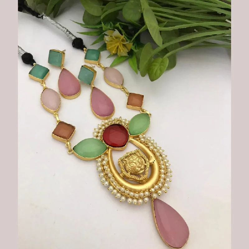The Ultimate Jewelry Sale – Exclusive Styles At Great Prices FS Collection Gold Plated Sabyasachi Style Necklace Set