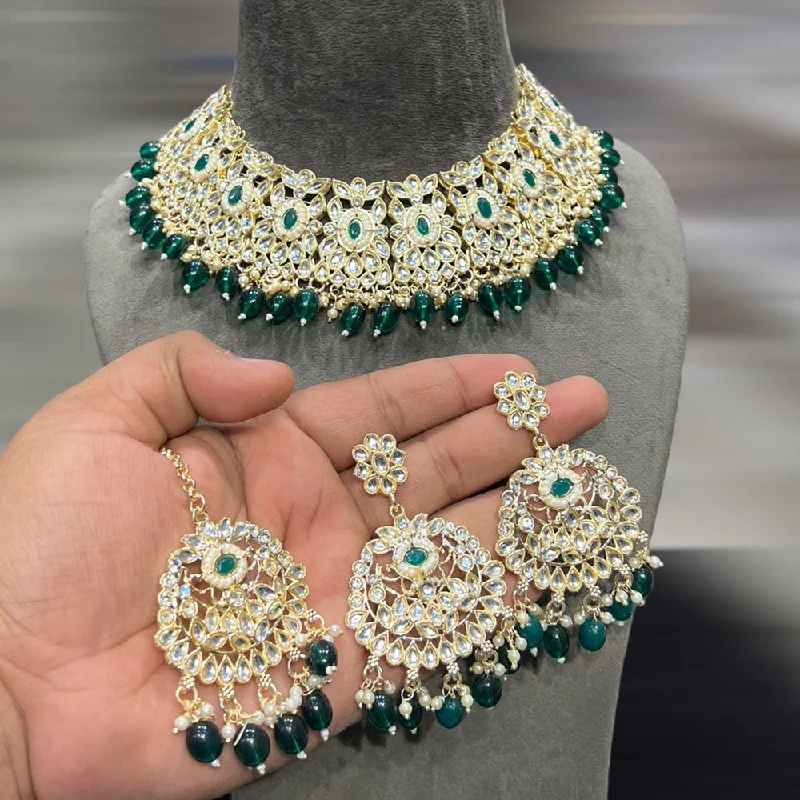 Personalized Jewelry Sale – Unique Gifts At Low Prices Hira Collections Gold Plated Kundan Stone And Pearls Necklace Set