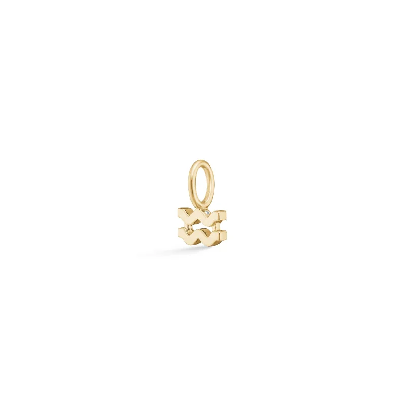 Exclusive Gemstone Jewelry Markdowns – Shop Now My Zodiac Aquarius 18K Gold Pendant w. Diamonds