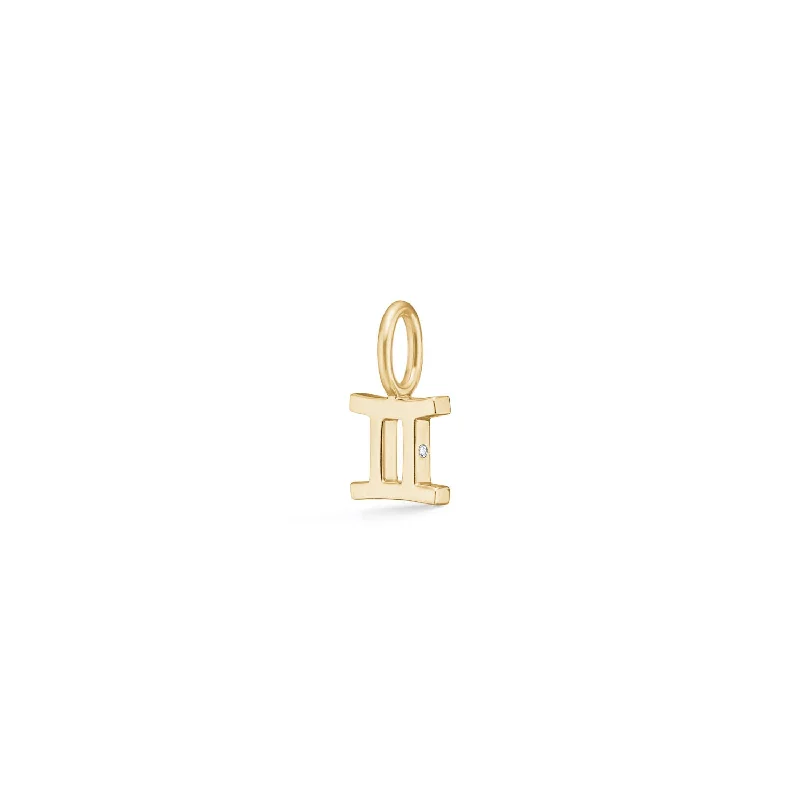 Must-Have Jewelry Pieces At Reduced Prices My Zodiac Gemini 18K Gold Pendant w. Diamonds