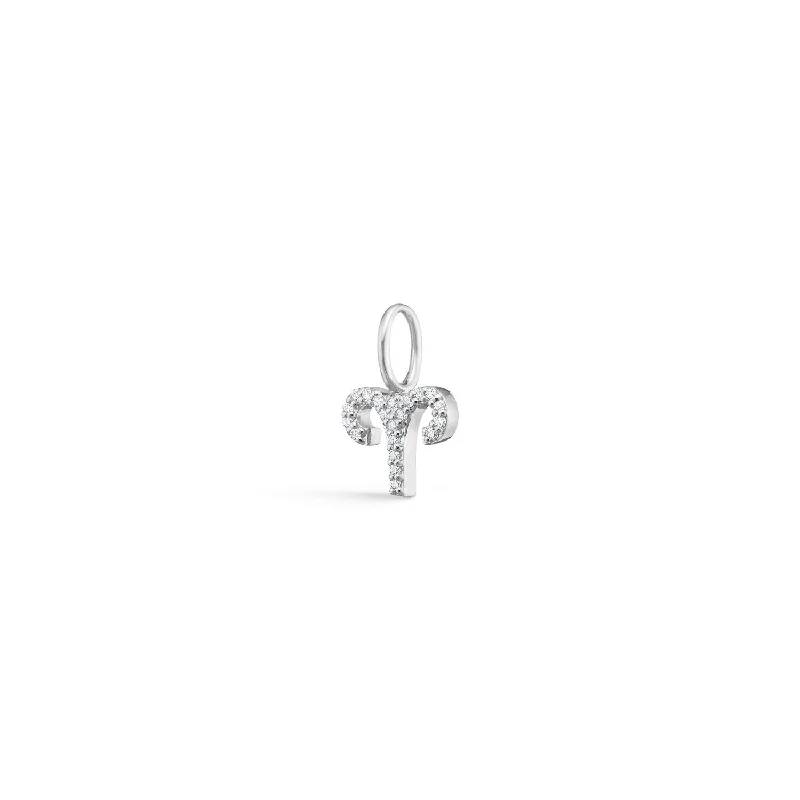 Don't Miss These Dazzling Jewelry Discounts My Zodiac Pavé Aries 18K Whitegold Pendant w. Diamonds