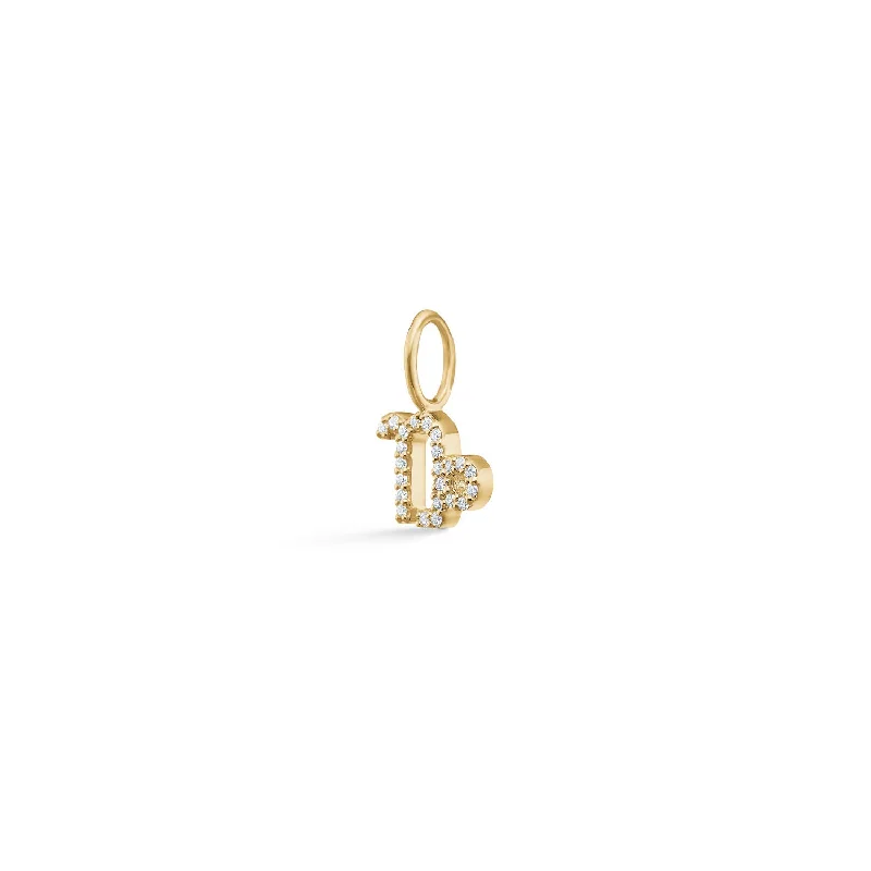 Shop High-Quality Jewelry At Jaw-Dropping Discounts My Zodiac Pavé Capricorn 18K Gold Pendant w. Diamonds