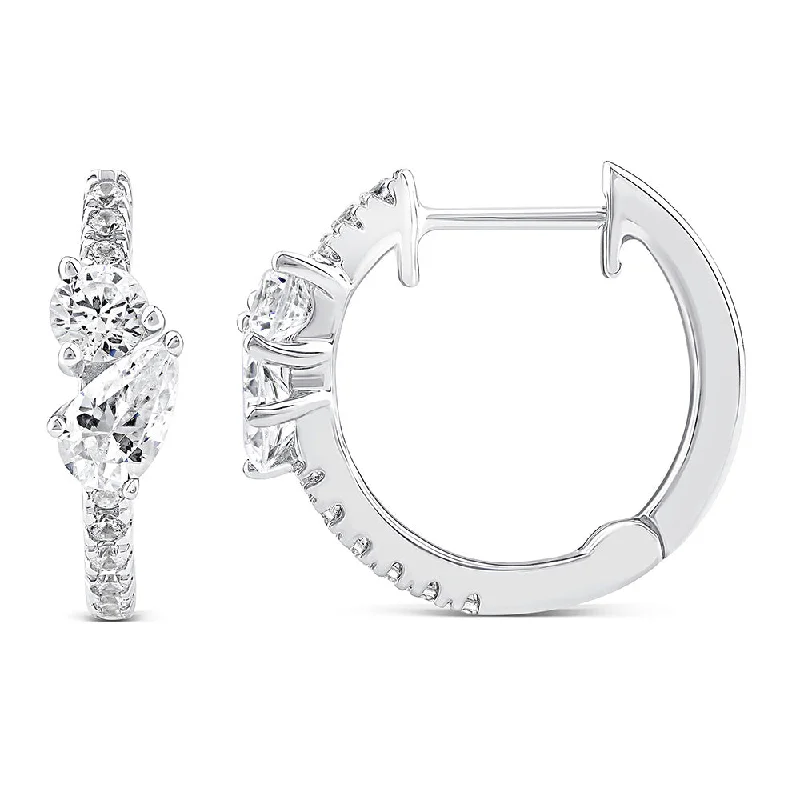 Limited Stock On Premium Jewelry At Low Prices 10ct White Gold Luminesce Lab Grown Hoop 0.30 Carats Diamond Hoop Earrings Limited Stock On Premium Jewelry At Low Prices 10ct White Gold Luminesce Lab Grown Hoop 0.30 Carats Diamond Hoop Earrings