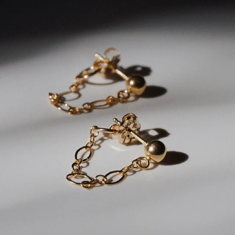 Trendy And Classic Jewelry Now At Reduced Prices Ball Chain Stud Earrings; Choose Your Metal Trendy And Classic Jewelry Now At Reduced Prices Ball Chain Stud Earrings; Choose Your Metal
