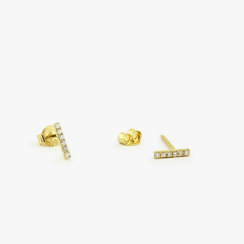 Elevate Your Jewelry Collection With Limited-Time Savings 14K Gold Diamond Bar Stud Earrings Elevate Your Jewelry Collection With Limited-Time Savings 14K Gold Diamond Bar Stud Earrings