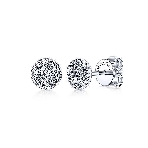 Shop Elegant Jewelry At Unbeatable Prices 14K W Gold 0.15cttw Round SI2/G Diamond Stud Earrings