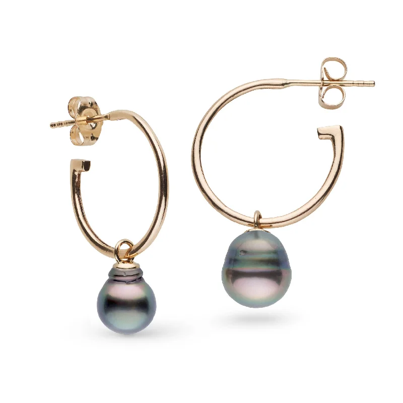 Last Chance To Grab Your Favorite Jewelry At A Discount 8.0-9.0 mm Tahitian Baroque Pearl Charm Hoop Earrings Last Chance To Grab Your Favorite Jewelry At A Discount 8.0-9.0 mm Tahitian Baroque Pearl Charm Hoop Earrings