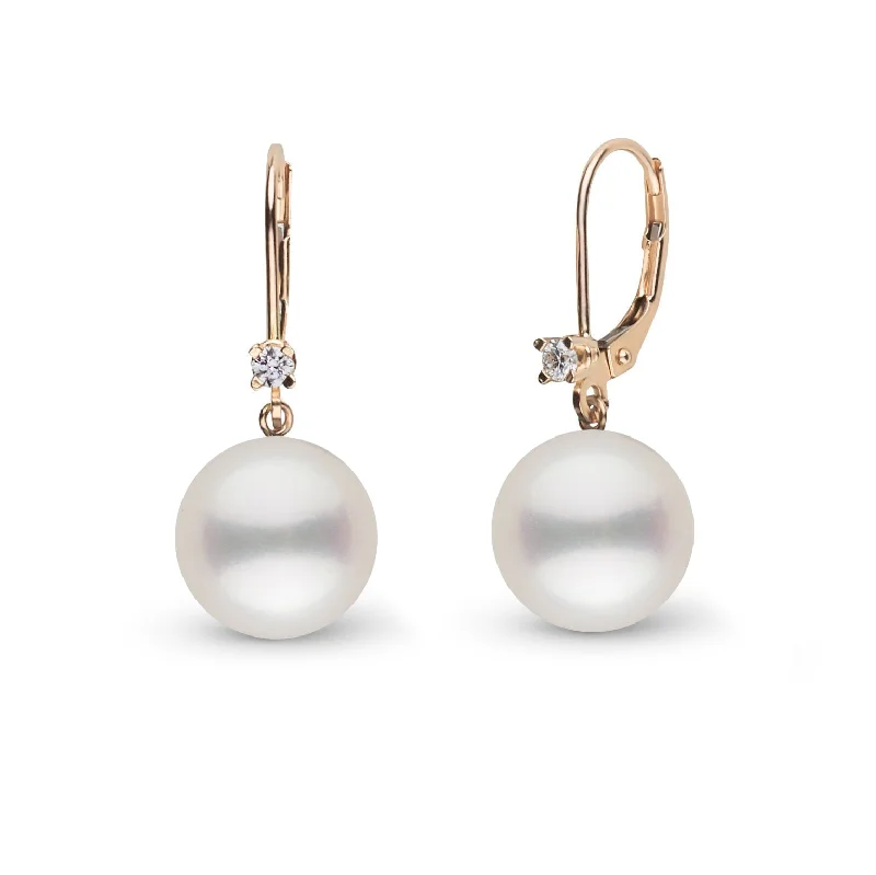 Luxury Jewelry At Budget-Friendly Prices – Grab Yours Now 8.5-9.0 mm White Freshadama Pearl and Diamond Harmony Earrings