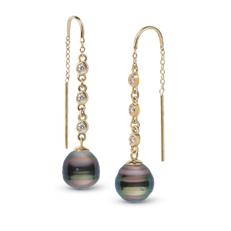 High-End Sparkle, Low-End Prices – Jewelry Sale Live 9.0-10.0 mm Tahitian Baroque Pearl and Diamond Threader Earrings High-End Sparkle, Low-End Prices – Jewelry Sale Live 9.0-10.0 mm Tahitian Baroque Pearl and Diamond Threader Earrings