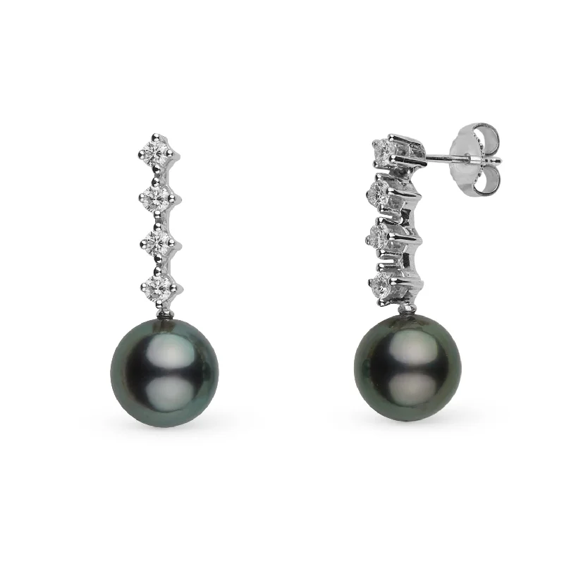 Timeless Jewelry Styles At Wallet-Friendly Prices 9.0-10.0 mm Tahitian Pearl and Diamond Luminary Earrings Timeless Jewelry Styles At Wallet-Friendly Prices 9.0-10.0 mm Tahitian Pearl and Diamond Luminary Earrings