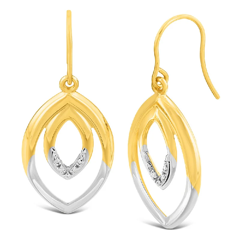 Shine In Style – Shop Jewelry Discounts Today 9ct Yellow Gold Diamond Drop Earrings