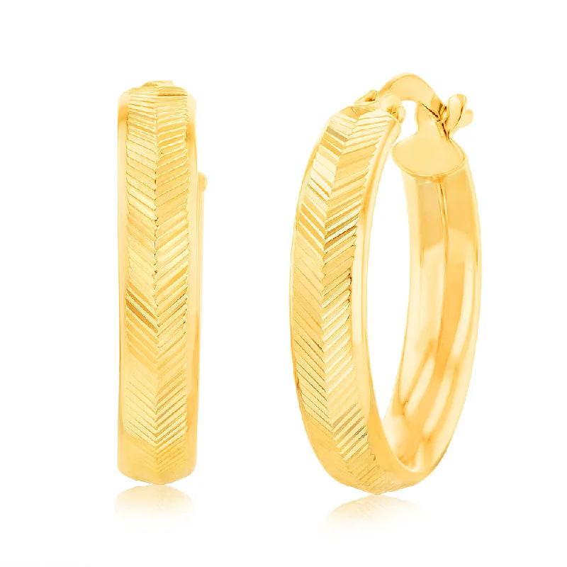 Limited-Time Jewelry Sale – Don't Miss These Deals 9ct Yellow Gold Double side Diamond Cut Hoop Earrings Limited-Time Jewelry Sale – Don't Miss These Deals 9ct Yellow Gold Double side Diamond Cut Hoop Earrings