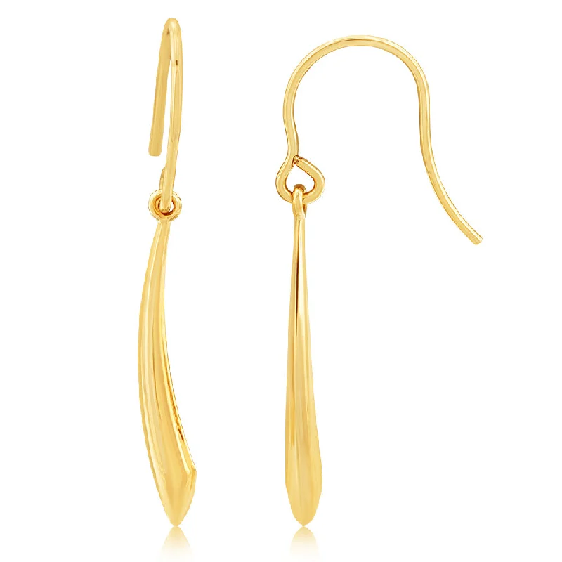 Big Savings On Your Favorite Jewelry Pieces 9ct Yellow Gold Light Conical Drop Earrings