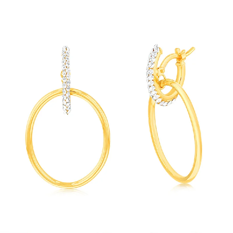 Special Sale On Handcrafted Jewelry – Shop Today 9ct Yellow Gold Silverfilled Crystal Circle Drop Earrings Special Sale On Handcrafted Jewelry – Shop Today 9ct Yellow Gold Silverfilled Crystal Circle Drop Earrings