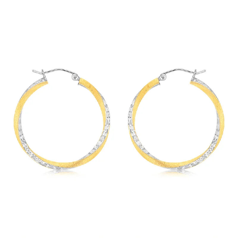 Premium Jewelry Now Available At Special Discounts 9ct Yellow Gold Silverfilled Diamond Cut Fancy Hoop Earrings Premium Jewelry Now Available At Special Discounts 9ct Yellow Gold Silverfilled Diamond Cut Fancy Hoop Earrings
