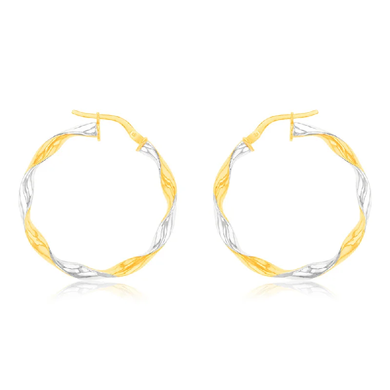 Handcrafted Beauty At Affordable Prices 9ct Yellow Gold Silverfilled Fancy Earrings