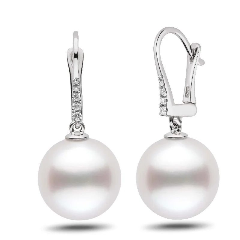 Affordable Elegance – Special Jewelry Sale Now Live Allure Collection White South Sea 13.0-14.0 mm Pearl & Diamond Dangle Earrings Affordable Elegance – Special Jewelry Sale Now Live Allure Collection White South Sea 13.0-14.0 mm Pearl & Diamond Dangle Earrings