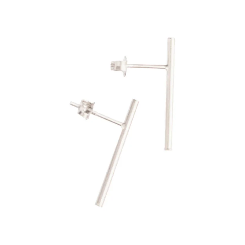 Unmissable Discounts On Timeless Jewelry Pieces Bar Stud Earrings in Silver