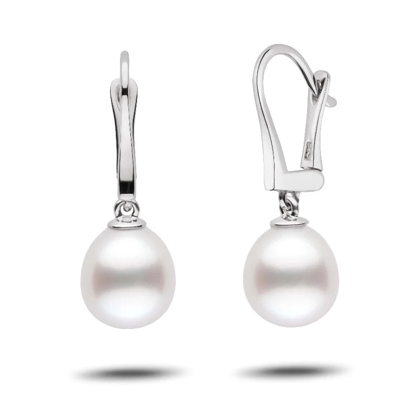 Shop Handcrafted Jewelry At Special Promotional Rates Classic Collection Drop White South Sea 10.0-11.0 mm Pearl Dangle Earrings