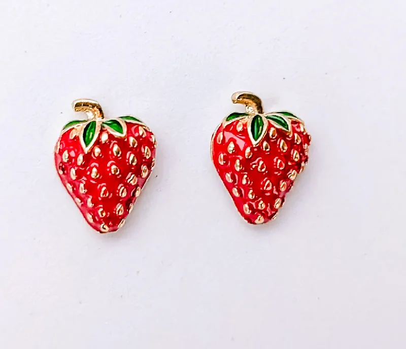 Unique Jewelry For Less – Shop The Sale Now Adorable Fruit Strawberry Stud Earrings